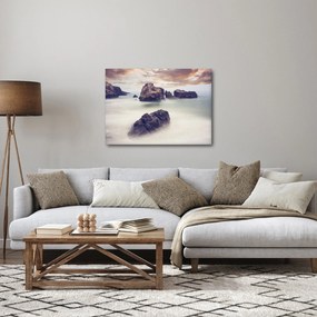 Obraz klifów we mgle (70x50 cm)