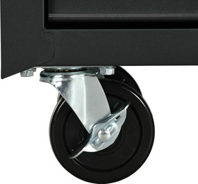 DURHAND Wózek narzędziowy, 2 małe i 5 dużych szuflad, stal, do 150 kg, 69 x 33 x 75 cm, czerwony | Aosom PL