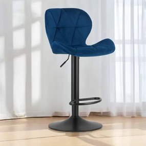 Granatowe krzesło barowe C5-H00