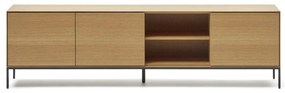 Szafka pod TV w dekorze dębu 195x55 cm Vedrana – Kave Home