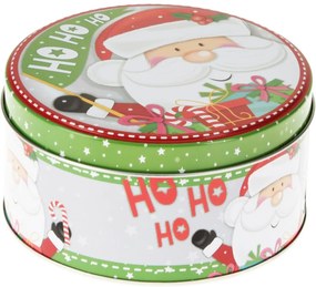 Zestaw 3 blaszanych puszek świątecznych Santa's Friends