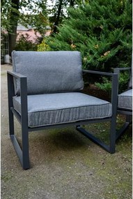 Fotel ogrodowy Marinel – luksusowy fotel wypoczynkowy z aluminium z poduszkami outdoorowym