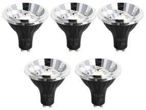 Zestaw 5 ściemnialnych żarówek LED GU10 70mm 6.5W 600 lm 3000K