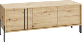 Szafka RTV stojąca VALOZA 150 cm do Salonu pod Telewizor - Dąb artisan