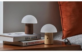 Naturalna lampa stołowa ze ściemniaczem i szklanym kloszem (wys. 13 cm) Alice – Gingko