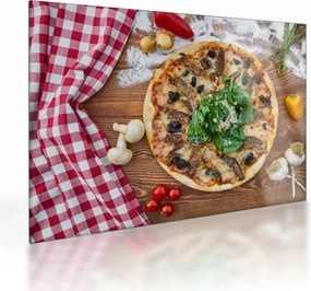 Obraz na szkle pizzy (70x50 cm)