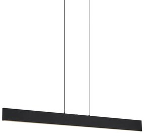 Nowoczesna lampa wisząca czarna z wbudowaną diodą LED z 3-stopniową regulacją ściemniania - Straight Nowoczesny Oswietlenie wewnetrzne