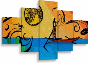Obraz starożytnego obrazu (125x70 cm)