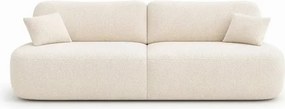 Sofa AVERIO Rozkładana Dwuosobowa Kremowa Boucle Nowoczesna