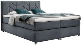 Ciemnoszare pikowane łóżko kontynentalne 5 rozmiarów Z2-R14