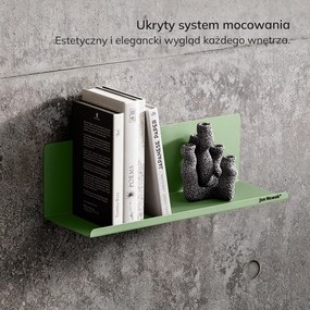 Półka wisząca JOANNE 400 mm, Fresh Style: pastelowy zielony