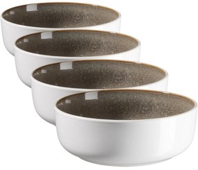 Mäser Zestaw głębokich talerzy Lunaria Brown 18cm, 4 szt.