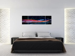 Obraz miasto nocą (170x50 cm)