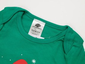 Body dziecięce z długim rękawem CHRISTMAS BOYS zielone - różne rozmiary Wielkość: 62 - 68
