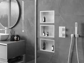 Mexen X-Wall-R półka wnękowa z kołnierzem 30 x 20 cm, biała - 1920302010