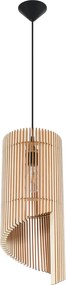 Drewniana nowoczesna lampa wisząca - 2X EX551 T4-P11