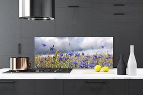 Panel Szklany Finezyjny Motyw Kwiatowy