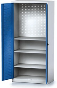 Szafa warsztatowa MECHANIC, 1950 x 920 x 500 mm, 3 półki, niebieskie drzwi