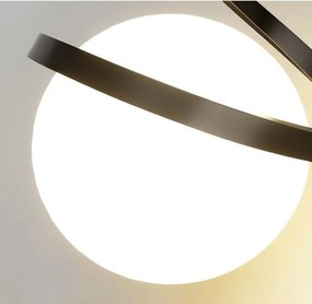 Lampa sufitowa szklana metalowa wisząca AT5-1SZ-Black