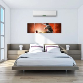 Obraz - Piłkarz (170x50 cm)