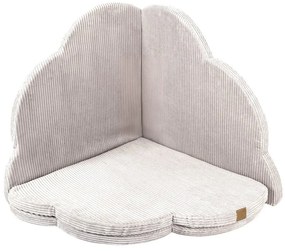 Mata do zabawy dla dzieci w kolorze kości słoniowej 160x160 cm – Meowbaby