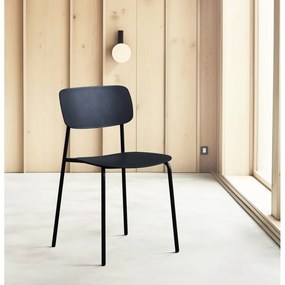 Czarne krzesła zestaw 2 szt. Kirkland – Unique Furniture