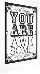 Plakat You are awesome 21x30 cm bez ramy bez marginesu ARTGEIST B