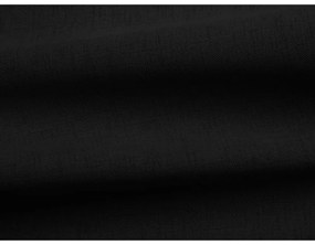 Czarna rozkładana/ze schowkiem sofa 225 cm Moku – Makamii