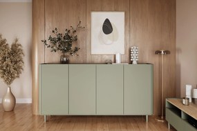 Komoda Elivo 200 cm na nóżkach - eukaliptus / dąb baltic dune