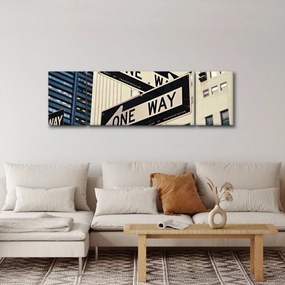 Obraz - New York ONE WAY (170x50 cm)