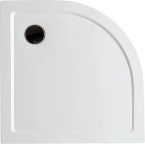 Brodzik narożny półokrągły "Aosta" cienki z akrylu i ABS cm 80x80h