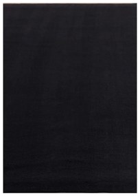 Dywan pluszowy Sky czarny antypoślizgowy do prania 140 cm x 200 cm