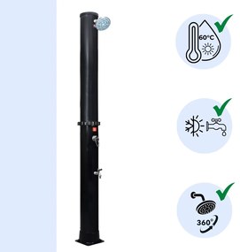 Prysznic solarny KARIBIK, 35l, czarna Jurhan