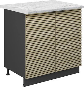 Szafka pod zlew panel dębowy 80x60x82 fame-line