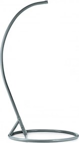 Szary wiszący fotel KOLUMBIA ze stojakiem