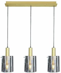Potrójna lampa wisząca złota - K613-Arneco