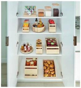 Obracany organizer kuchenny z drewna paulownia iDesign, ø 26,7 cm