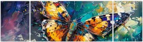 Obraz - Motyl, obraz olejny (170x50 cm)