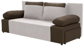 Kanapa sofa 3 os z funkcją spania SONI Beżowy/Brązowy