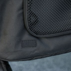 Outsunny Wózek dla Psa z Poduszką 3 Kieszenie Składany do 20kg Czarny | Aosom PL