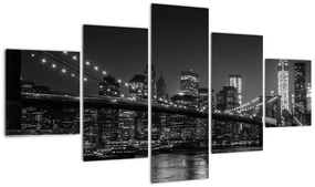 Obraz mostu Brooklyn Bridge w Nowym Jorku (125x70 cm)