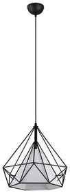 Czarna lampa wisząca ø 38 cm Babette – Trio