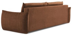 Rozkładana sofa w kolorze terakoty 230 cm Leila – Makamii