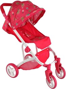 Sportowy wózek dla lalek, czerwony