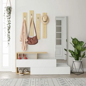 Zestaw do przedpokoju Ramda White and Oak