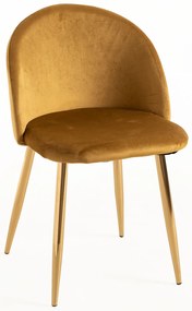 Krzeso Vint Velvet w kolorze zotym