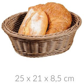 Koszyk na pieczywo, owoce, syntetyczna plecionka, Kesper