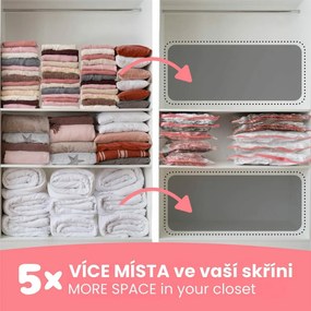 Zestaw worków do przechowywania próżniowegoAspispace 6 sztuk, 3x M + 3x L