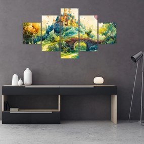 Obraz - Baśniowy zamek (125x70 cm)