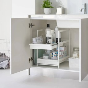 Biała metalowa dodatkowa półka 30x42 cm Tower – YAMAZAKI